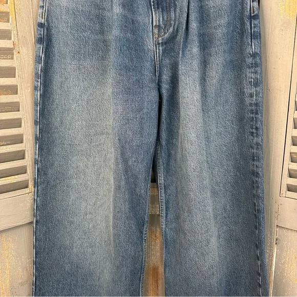 Reformation Dree Belted Baggy Wide Leg Jeans Sz 27 - Picture 8 of 15